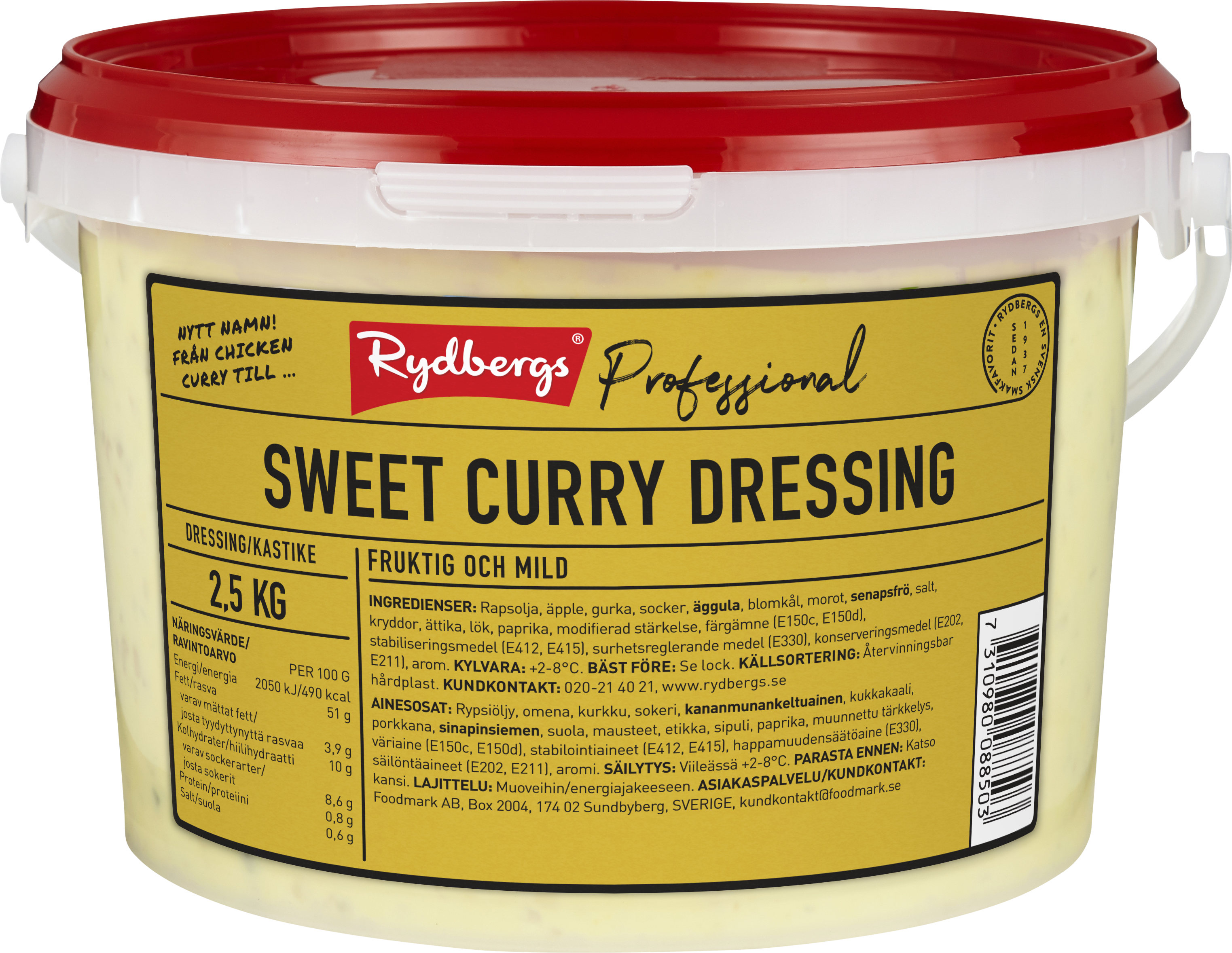 Rydbergs Sweet Curry -kastike 2,5 kg
