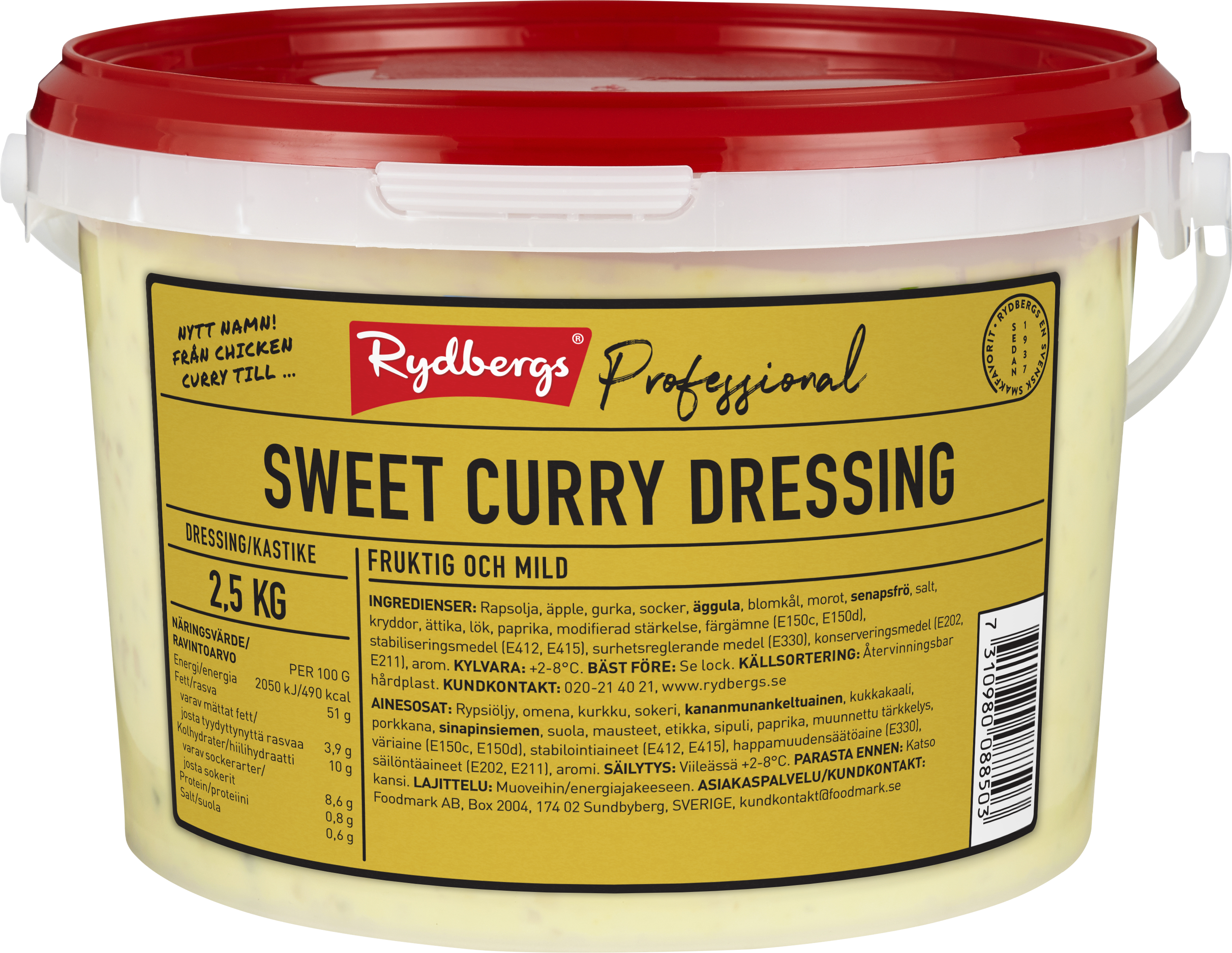 Rydbergs Sweet Curry -kastike 2,5 kg - 