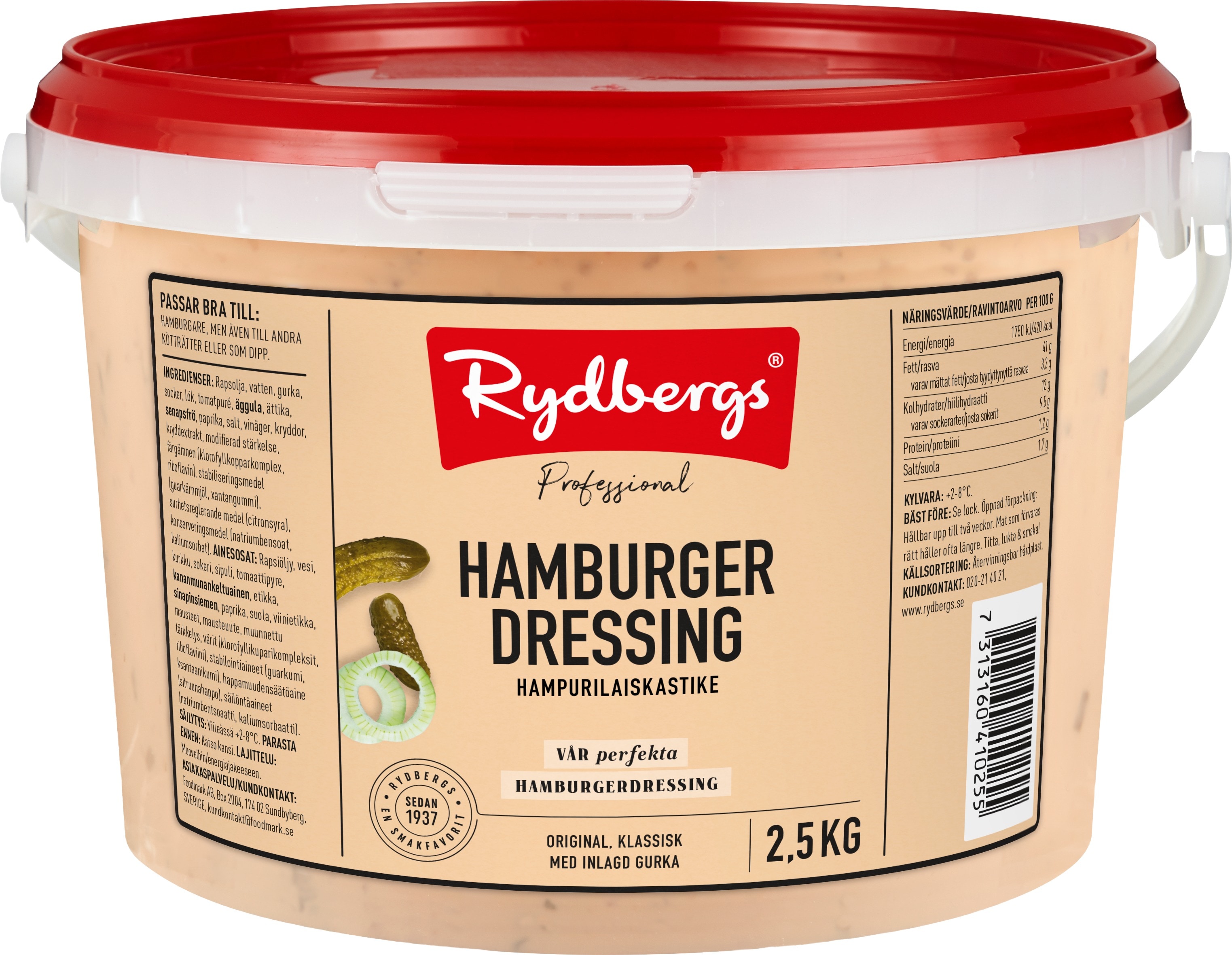 Rydbergs Hampurilaiskastike 1 x 2,5 kg
