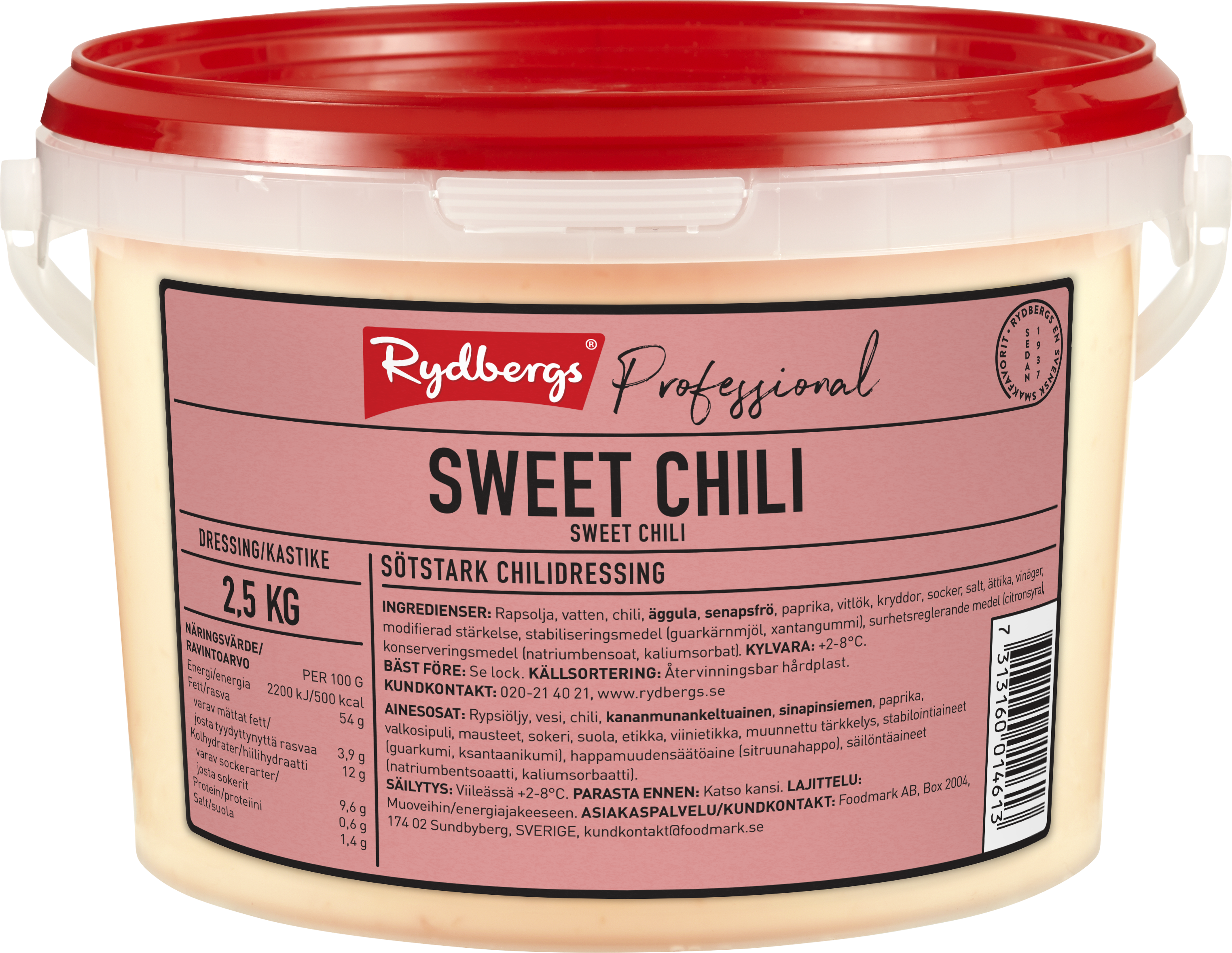 Rydbergs Sweet Chili -kastike 2,5 kg - 