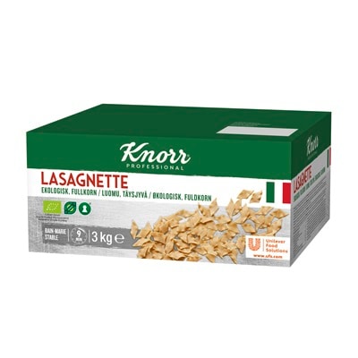 Knorr Lasagnette Täysjyvä Luomu 3 kg