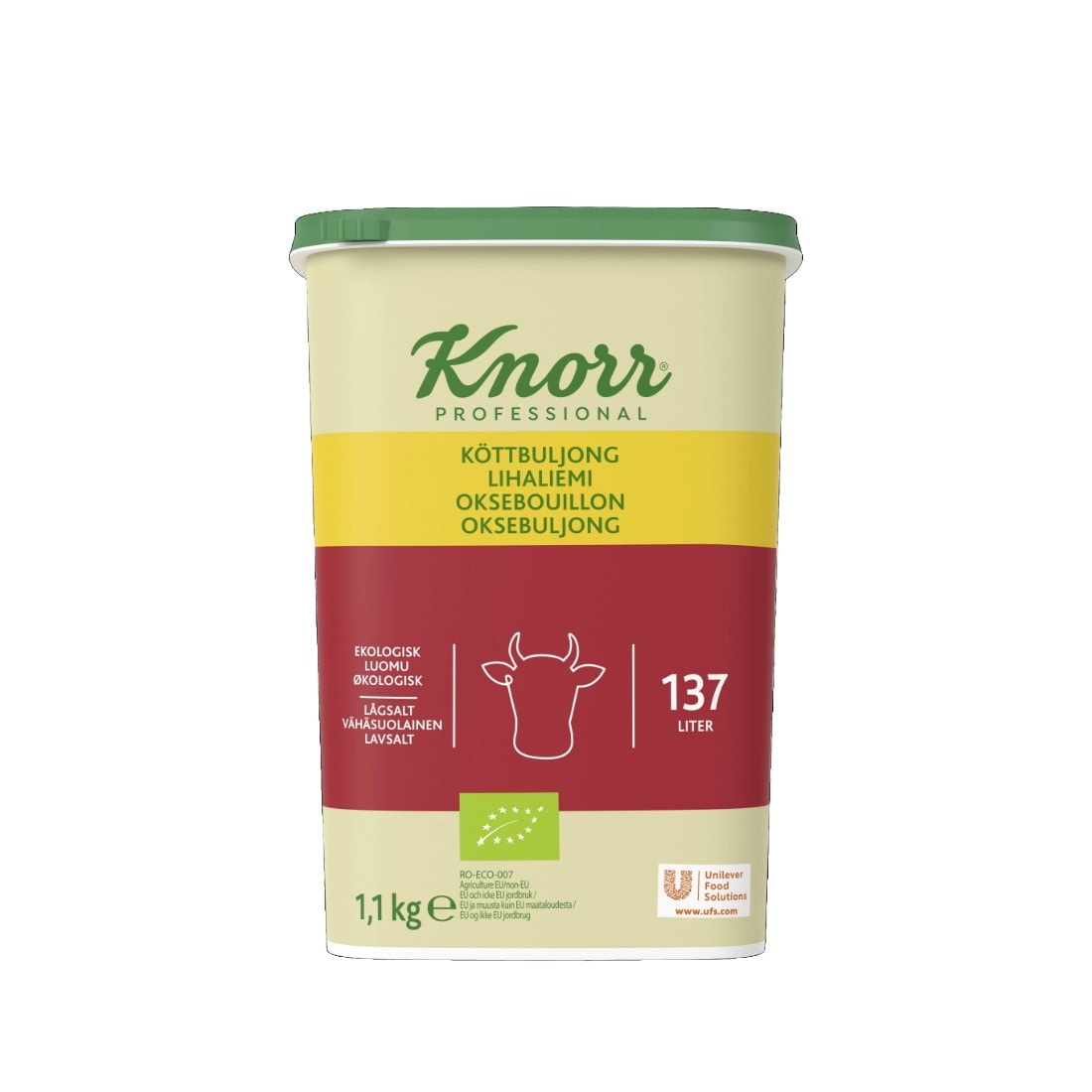 Knorr Luomu Lihaliemi 6 x 1,1kg - 