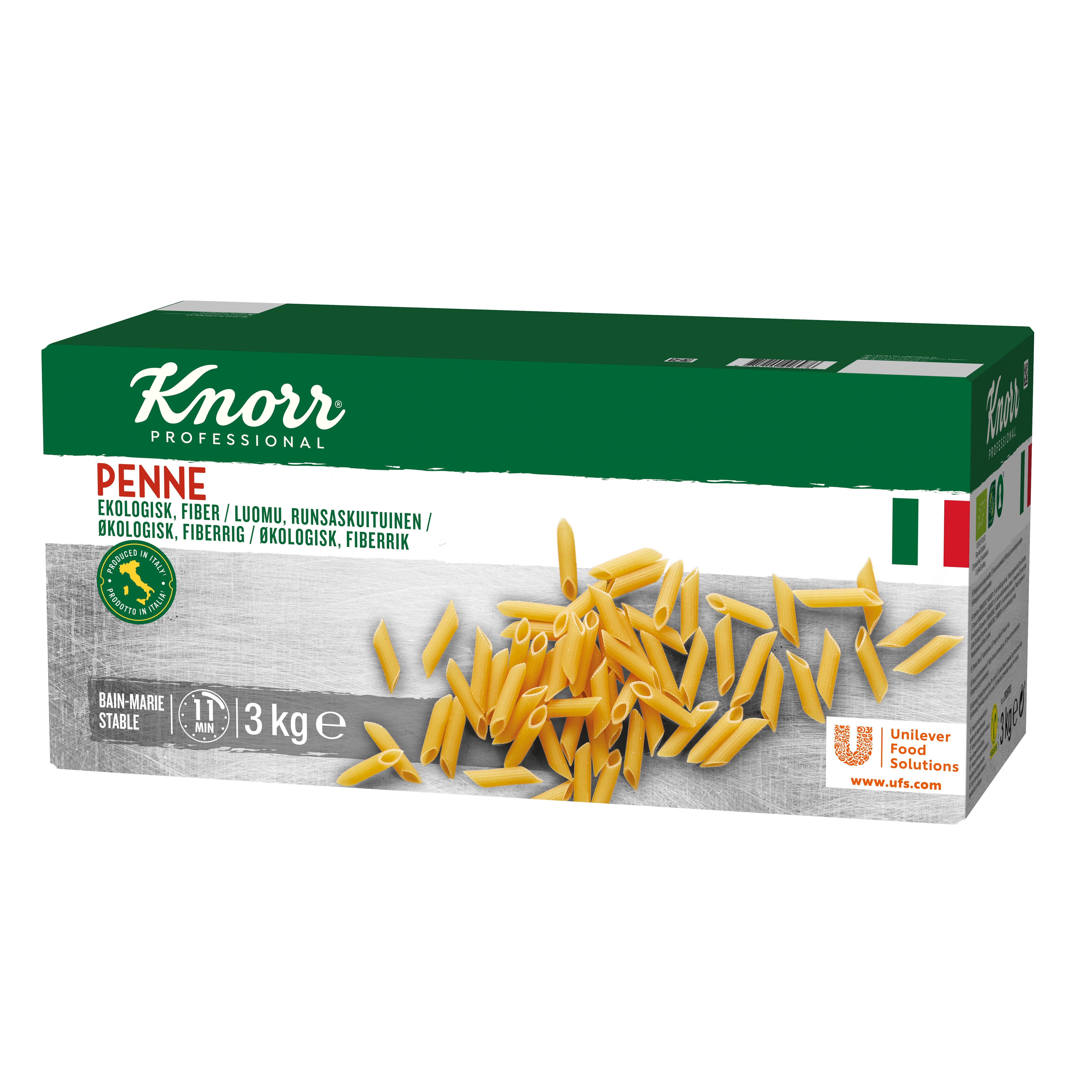 Knorr Penne Luomu, runsaskuituinen 3 kg