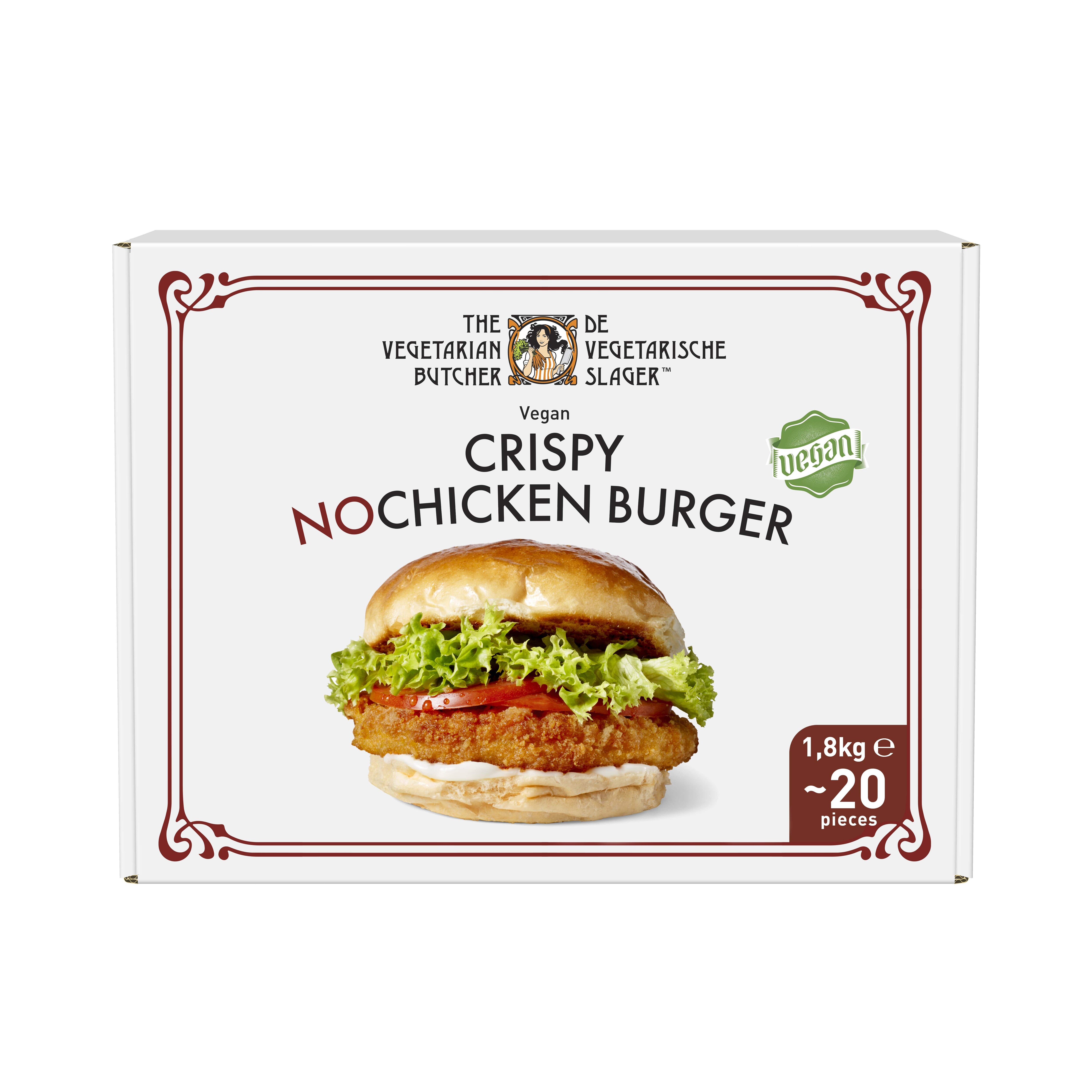 The Vegetarian Butcher Crispy NoChicken Burger 90 g / 1,8 kg