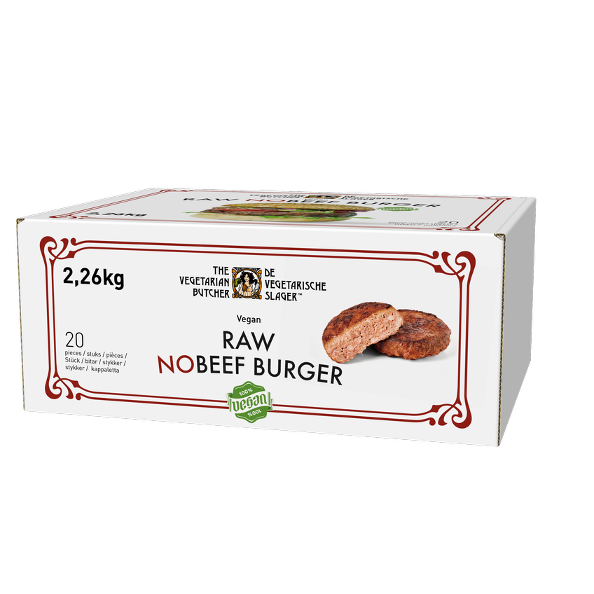 The Vegetarian Butcher Raw NoBeef Burger 113 g / 2,26 kg
