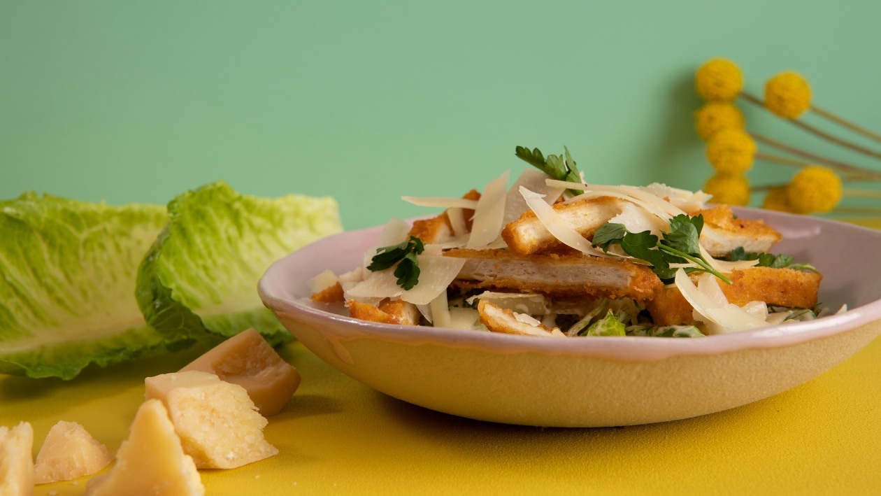 Crispy NoChicken Salad with Parmesan Dressing – - Resepti