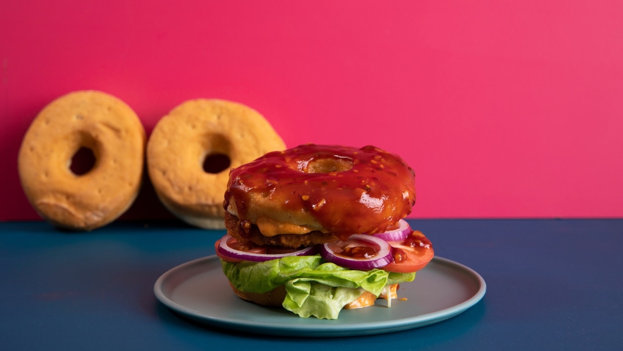 Heart Attack Crispy NoChicken Burger – - Resepti