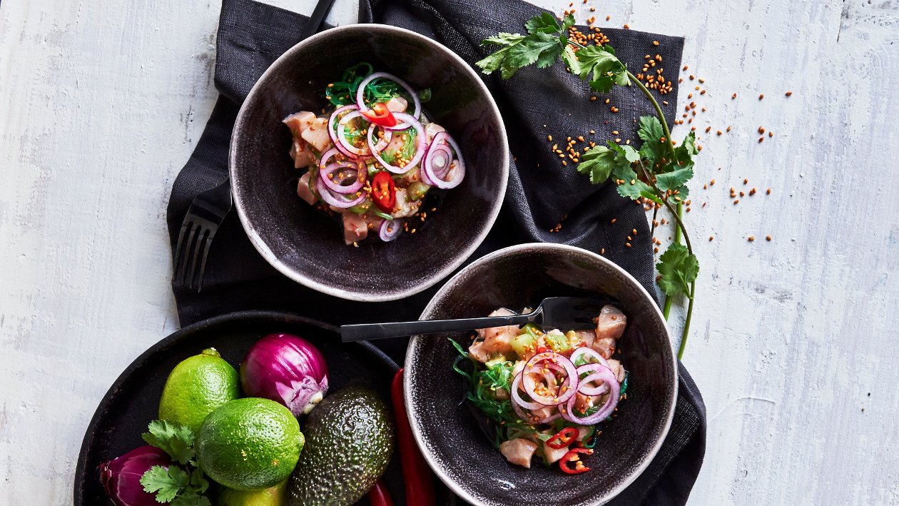 Aasialainen ceviche-lohi – - Resepti Aasialainen ceviche-lohi – - Resepti