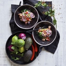 Aasialainen ceviche-lohi