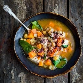 Kananpoika-kikhernekeitto, Lähi-itä