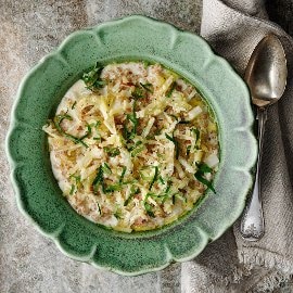 Spelttirisotto Öölannista Spelttirisotto Öölannista