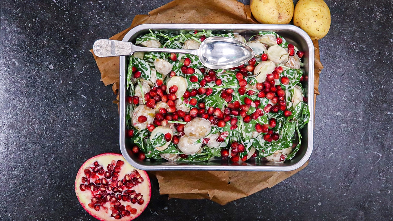 Peruna- pinaatti salaatti – Resepti