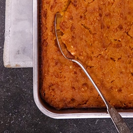 Bataatti- inkivääri laatikko