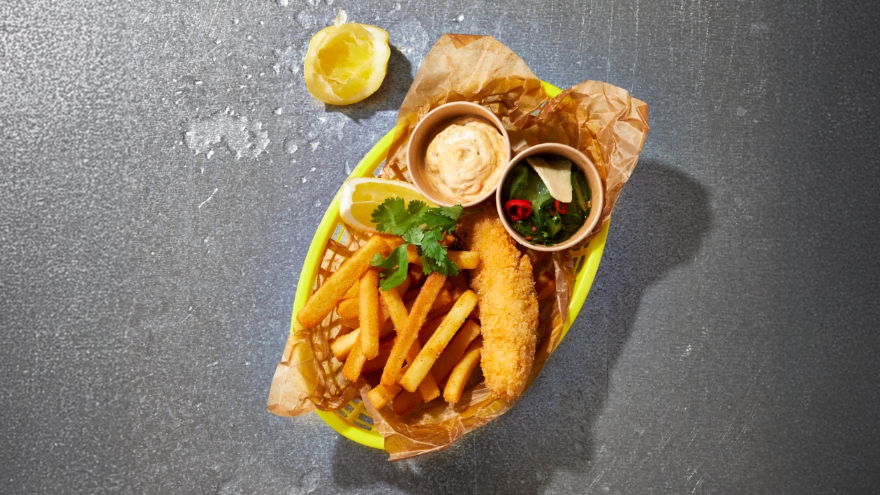 Intialaistyylinen Fish & Chips – - Resepti