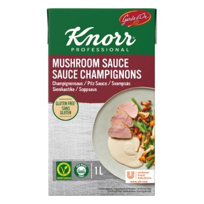 Knorr Garde d'Or Sienikastike 1 L - Sopii erinomaisesti pihveille, kanalle ja kasvisruoille.