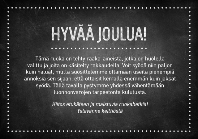 Hyvää joulua! Hyvää joulua!