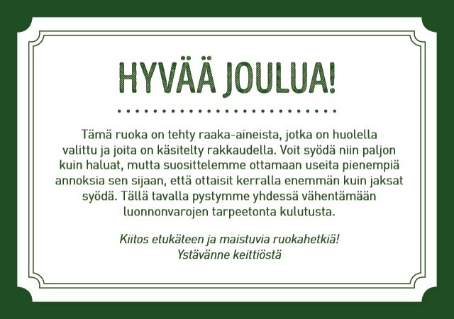 Hyvää joulua! Hyvää joulua!