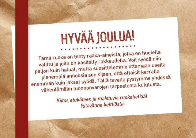 Hyvää joulua! Hyvää joulua!