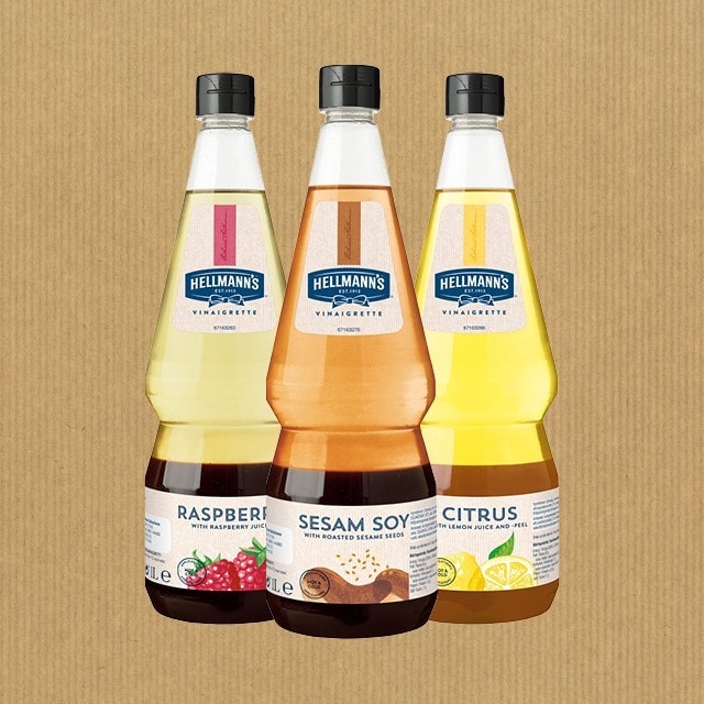 Säästä aikaa ja tarjoile makua HELLMANN’Sin vinegretillä