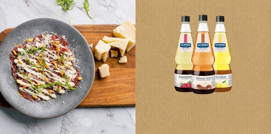 Säästä aikaa ja tarjoile makua HELLMANN’Sin vinegretillä