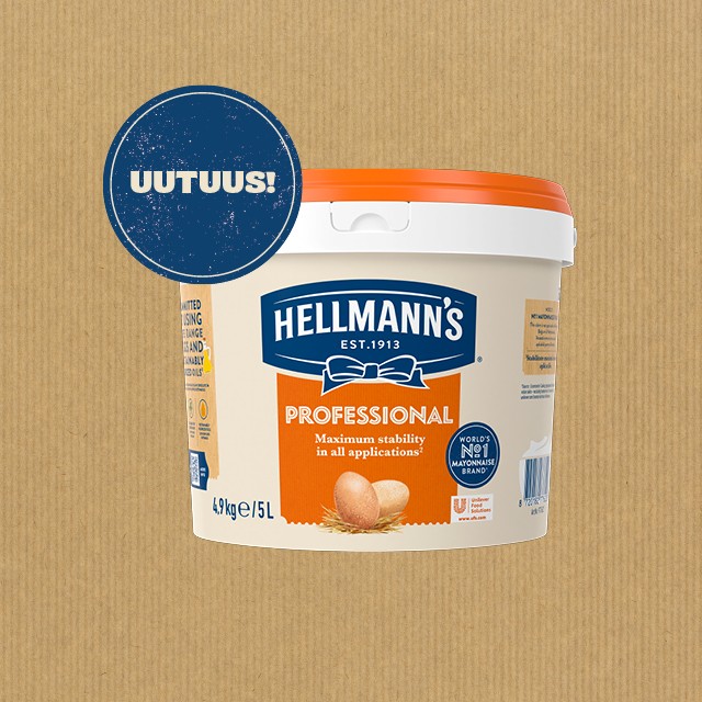 Hellmann’s Professional – pehmeä majoneesi koviin olosuhteisiin  