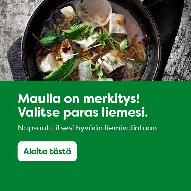 Valitse oikea liemi! Valitse oikea liemi!
