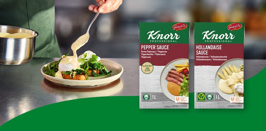 Knorr Professional GARDE D’OR -sarjan täyteläiset valmiskastikkeet!
