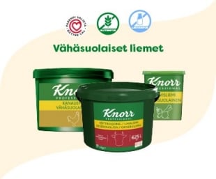 Knorr Professional Vähäsuolaiset liemet Knorr Professional Vähäsuolaiset liemet