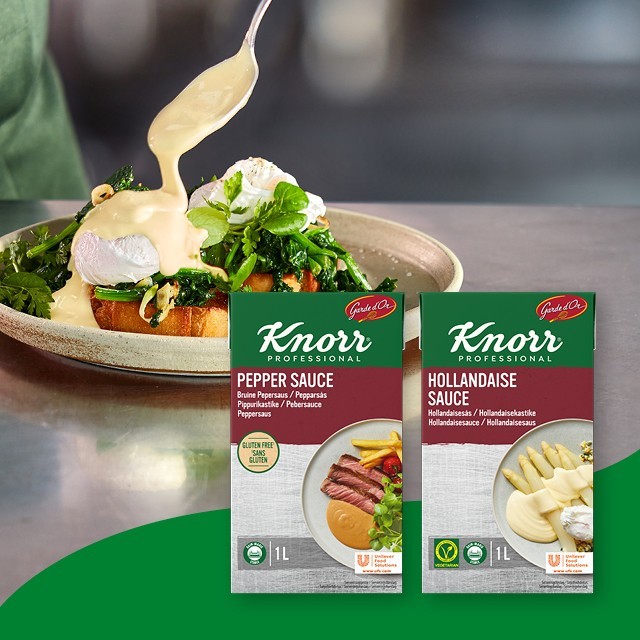 Knorr Professional Tertrakastikkeet - täyteläiset ammattikeittiön valmiskastikkeet!