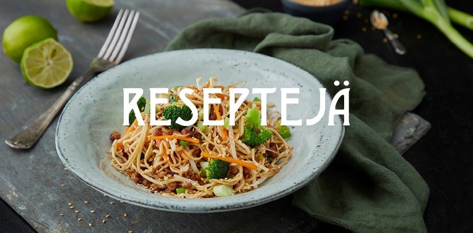 Vain kasvipohjaisia reseptejä